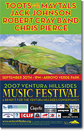 2007 Ventura Hillsides Music Festival poster [Click for larger view]