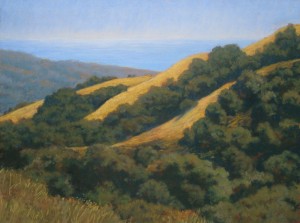 "Leaving Los Padres Forest" Dotty Hawthorne, pastel, 16" x 21.5" unframed, 25" x 30.5" framed $1,200 Also available as a giclee, 15" x 20" $185