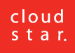 logotipo de la estrella de la nube