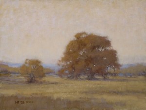"Forest Oaks" Nancy Becker, óleo sobre lienzo, 12 ″ x 16 ″ $ 995