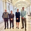 The legal team stands in the hallway of the Ninth Circuit Court of Appeals.