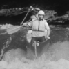 Governor Jimmy Carter navigates a rapid on the Chattooga River