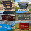 entrance signs of public lands